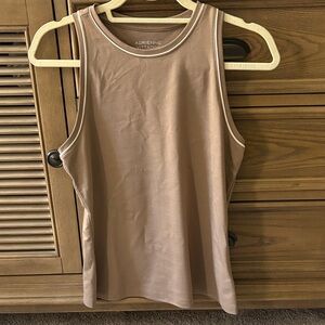 Adrienne Vittadini Beige Sleeveless Tank